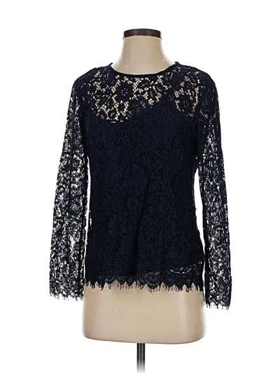 Pre-owned Jcrew Long Sleeve Blouse In Blue
