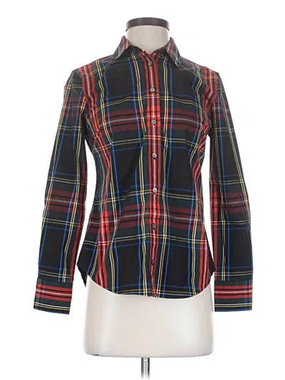 Pre-owned Jcrew Long Sleeve Blouse In Blue