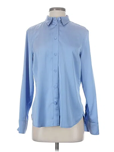 Pre-owned Jcrew Long Sleeve Blouse In Blue