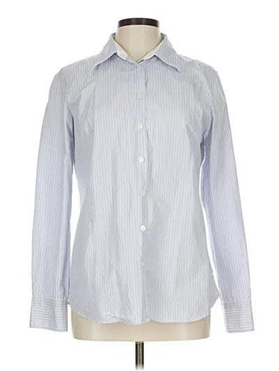 Pre-owned Jcrew Long Sleeve Blouse In Blue
