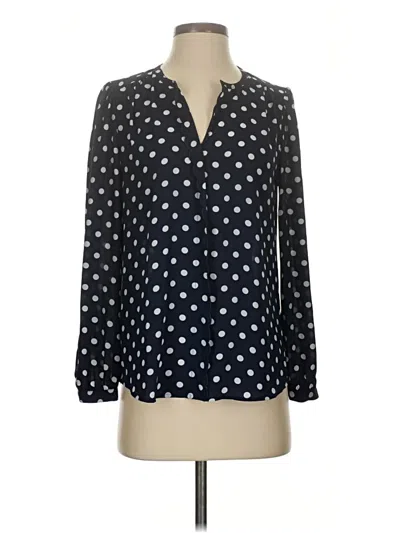 Pre-owned Jcrew Long Sleeve Blouse In Blue