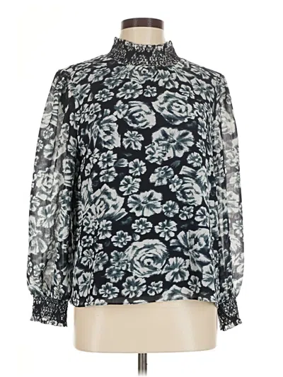 Pre-owned Jcrew Long Sleeve Blouse In Blue