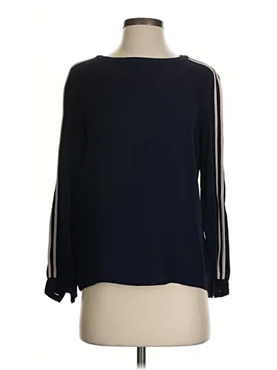 Pre-owned Jcrew Long Sleeve Blouse In Blue