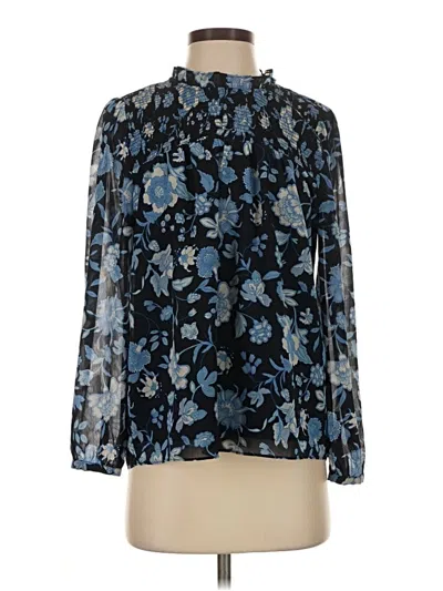 Pre-owned Jcrew Long Sleeve Blouse In Blue