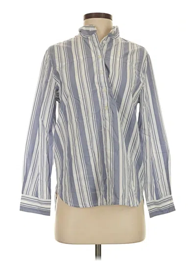 Pre-owned Jcrew Long Sleeve Blouse In Blue