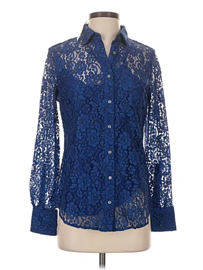 Jcrew Long Sleeve Blouse In Blue