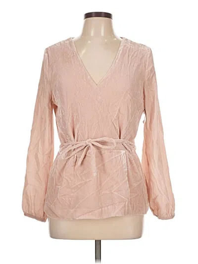 Pre-owned Jcrew Long Sleeve Blouse In Brown
