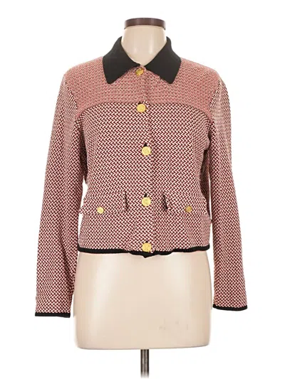 Pre-owned Jcrew Long Sleeve Blouse In Brown