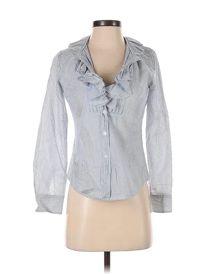 Pre-owned Jcrew Long Sleeve Blouse In Gray