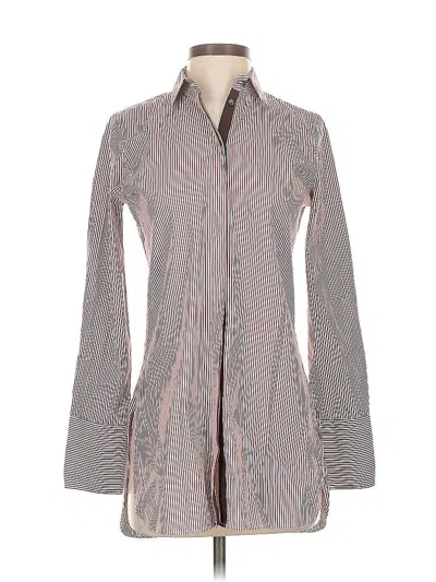 Pre-owned Jcrew Long Sleeve Blouse In Gray
