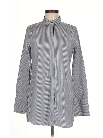 Pre-owned Jcrew Long Sleeve Blouse In Gray