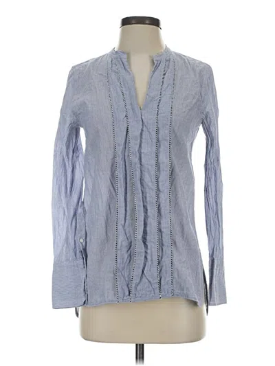 Pre-owned Jcrew Long Sleeve Blouse In Gray