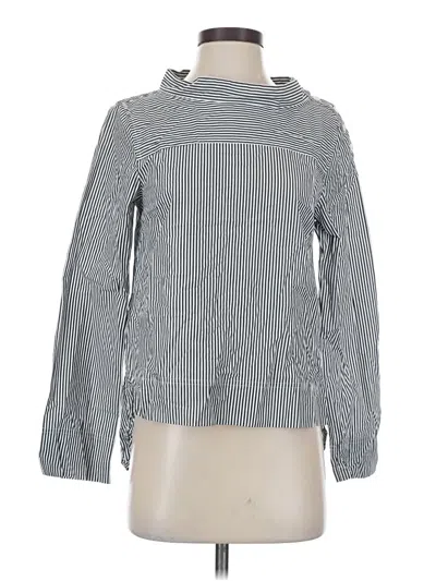 Pre-owned Jcrew Long Sleeve Blouse In Gray