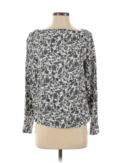 Pre-owned Jcrew Long Sleeve Blouse In Green