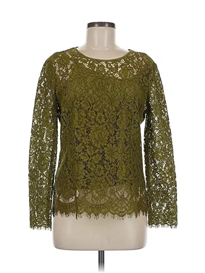 Pre-owned Jcrew Long Sleeve Blouse In Green