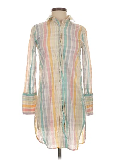 Pre-owned Jcrew Long Sleeve Blouse In Green