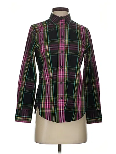 Pre-owned Jcrew Long Sleeve Blouse In Green
