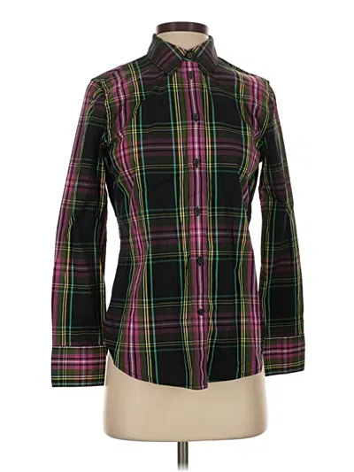 Pre-owned Jcrew Long Sleeve Blouse In Green