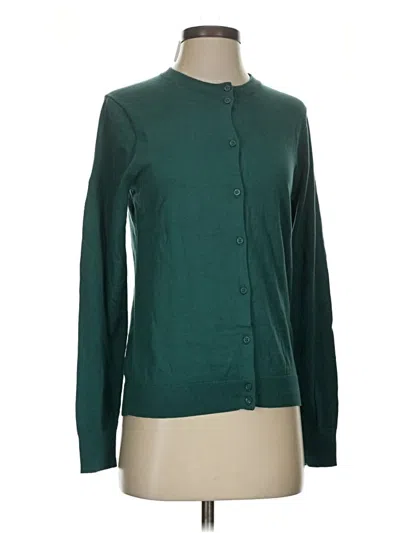 Pre-owned Jcrew Long Sleeve Blouse In Green
