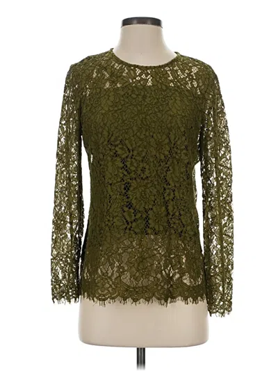 Pre-owned Jcrew Long Sleeve Blouse In Green
