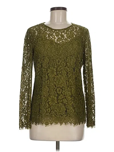 Pre-owned Jcrew Long Sleeve Blouse In Green