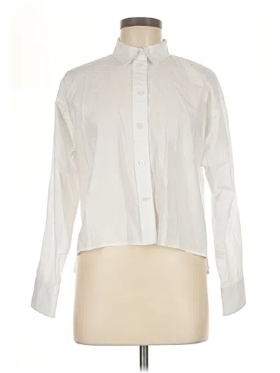 Pre-owned Jcrew Long Sleeve Blouse In Ivory