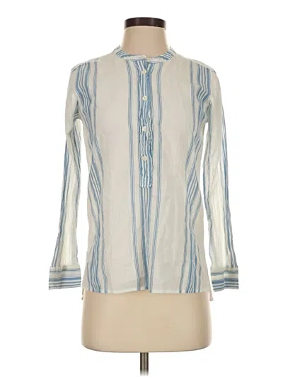 Pre-owned Jcrew Long Sleeve Blouse In Ivory