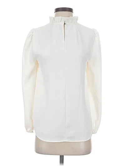 Pre-owned Jcrew Long Sleeve Blouse In Ivory