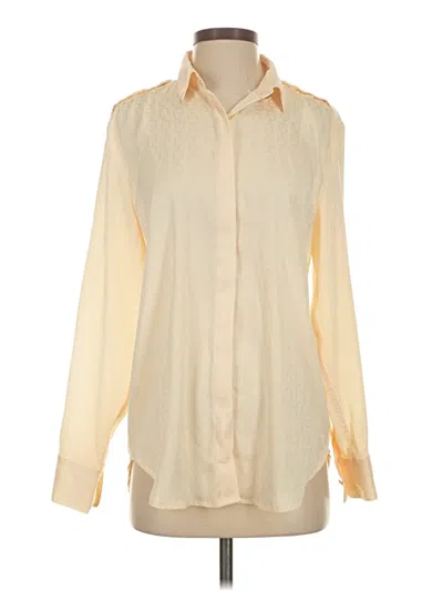 Pre-owned Jcrew Long Sleeve Blouse In Ivory