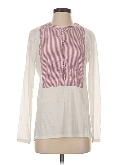Pre-owned Jcrew Long Sleeve Blouse In Ivory