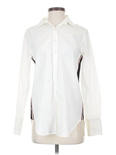 Pre-owned Jcrew Long Sleeve Blouse In Ivory