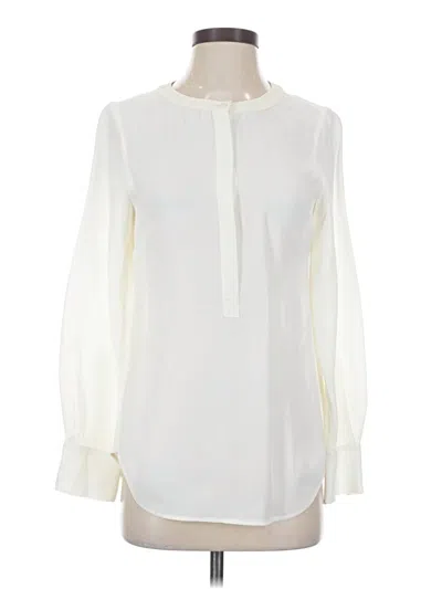 Pre-owned Jcrew Long Sleeve Blouse In Ivory