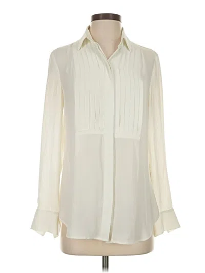 Pre-owned Jcrew Long Sleeve Blouse In Ivory