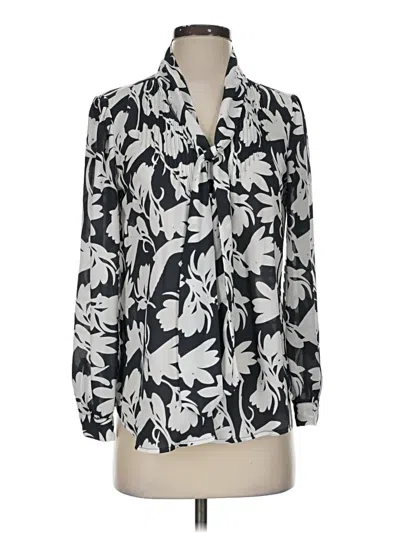 Pre-owned Jcrew Long Sleeve Blouse In Ivory