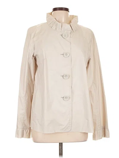 Pre-owned Jcrew Long Sleeve Blouse In Ivory