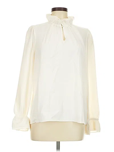 Pre-owned Jcrew Long Sleeve Blouse In Ivory