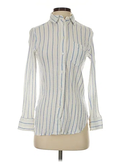Pre-owned Jcrew Long Sleeve Blouse In Ivory