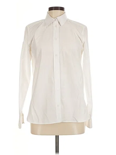 Pre-owned Jcrew Long Sleeve Blouse In Ivory