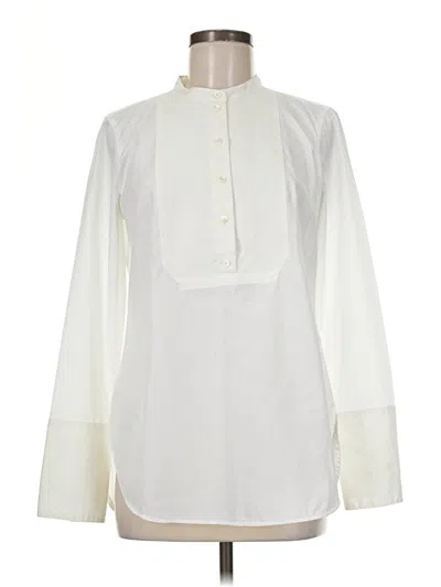 Pre-owned Jcrew Long Sleeve Blouse In Ivory
