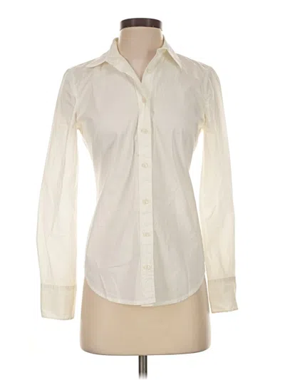 Pre-owned Jcrew Long Sleeve Blouse In Ivory