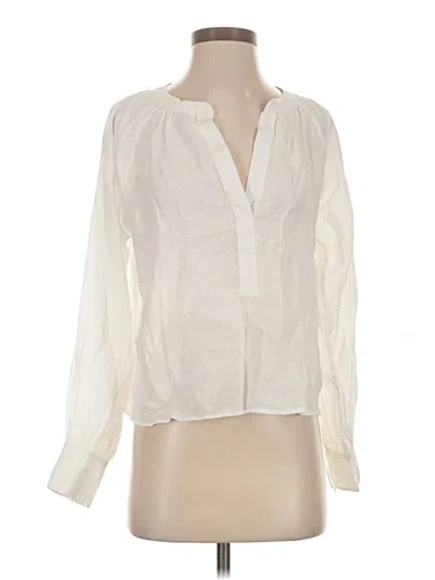 Pre-owned Jcrew Long Sleeve Blouse In Ivory