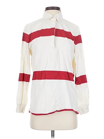 Pre-owned Jcrew Long Sleeve Blouse In Ivory