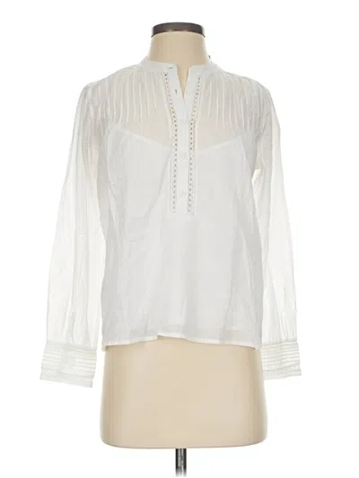 Jcrew Long Sleeve Blouse In White