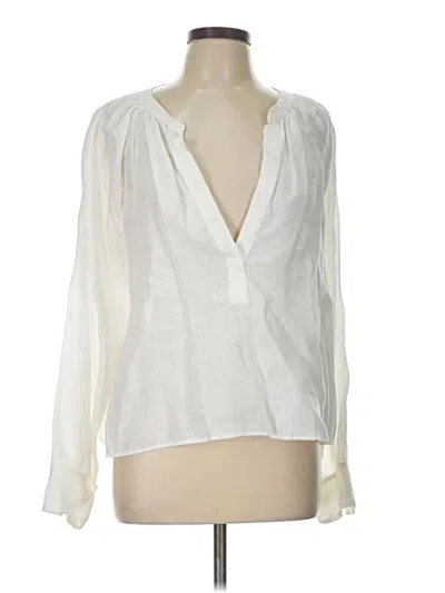 Pre-owned Jcrew Long Sleeve Blouse In Ivory