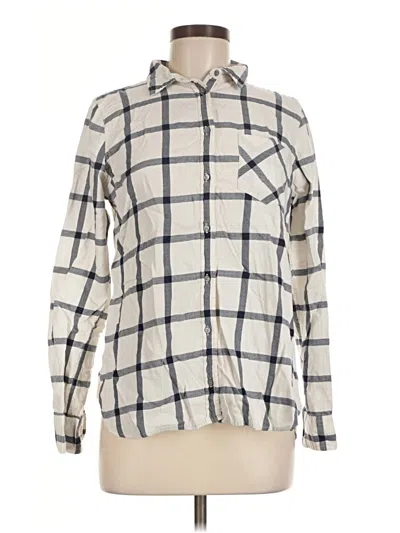 Pre-owned Jcrew Long Sleeve Blouse In Ivory