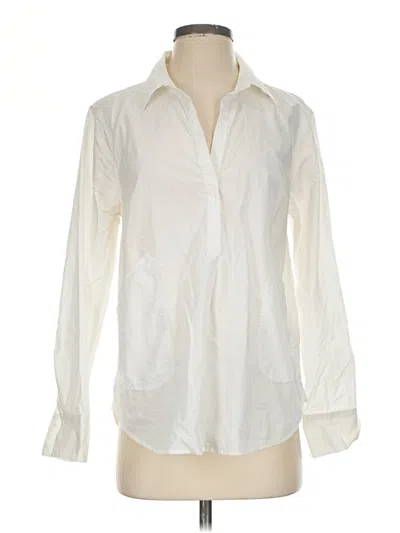 Pre-owned Jcrew Long Sleeve Blouse In Ivory