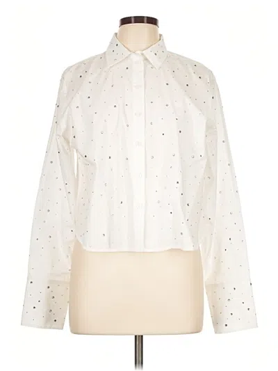 Pre-owned Jcrew Long Sleeve Blouse In Ivory