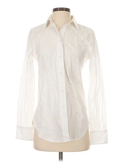 Pre-owned Jcrew Long Sleeve Blouse In Ivory