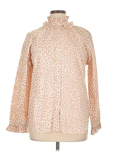 Jcrew Long Sleeve Blouse In Multi