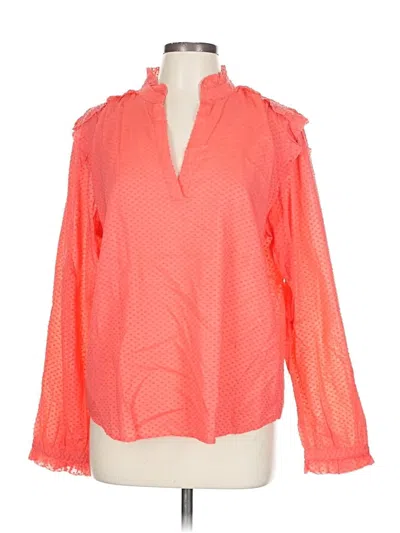 Jcrew Long Sleeve Blouse In Pink